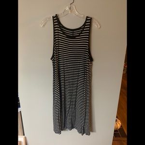 A New Day Black/White Striped Dress